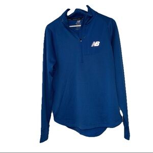 New Balance Blue Quarter-Zip Pullover